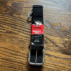 Alleson Black Baseball Belt (32”-46”)